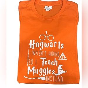 New Handmade Harry Potter Tee Shirt Teacher Bella and Canvas Vinyl Large